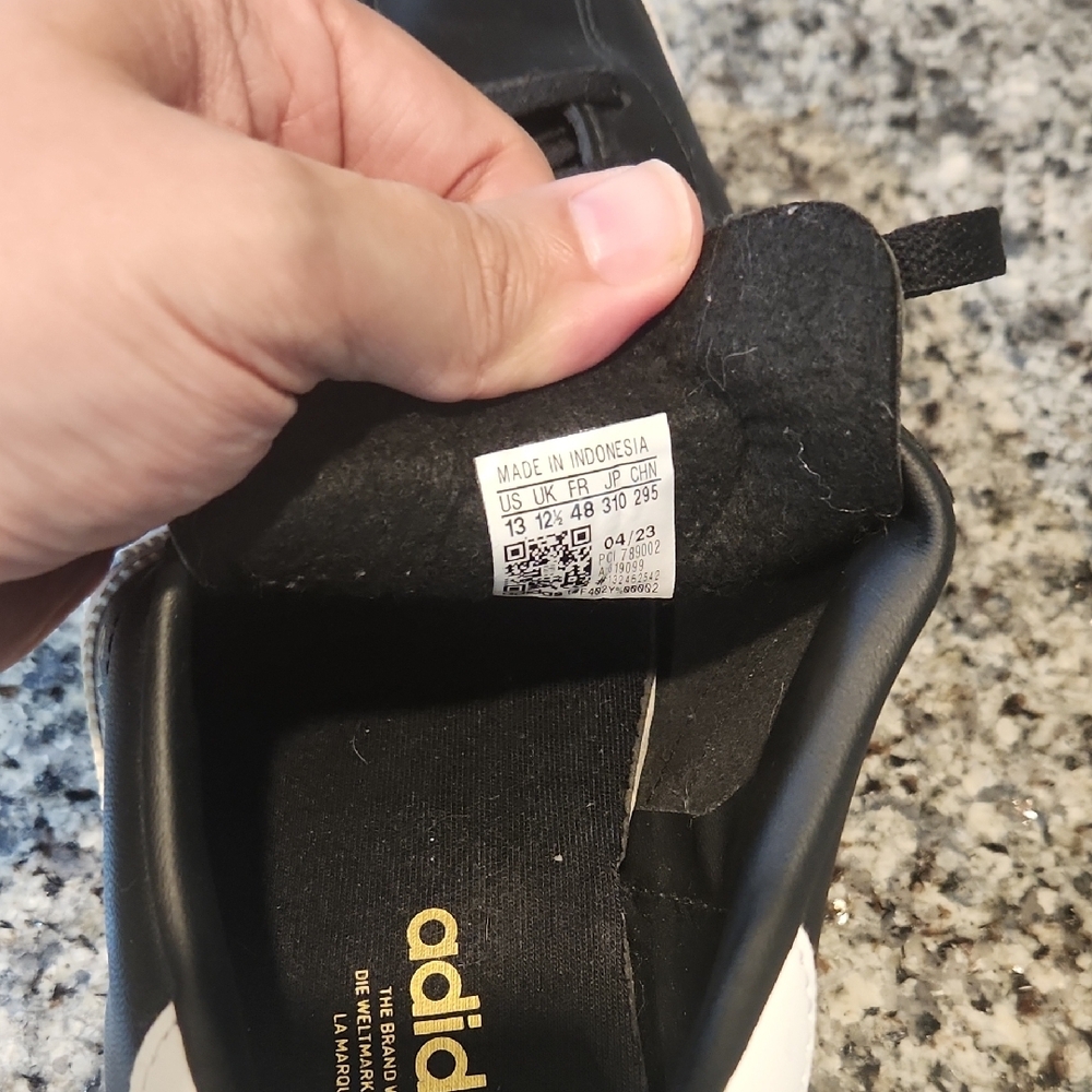 adidas Samba Super Shoes / Black & White - Picture 2 of 10